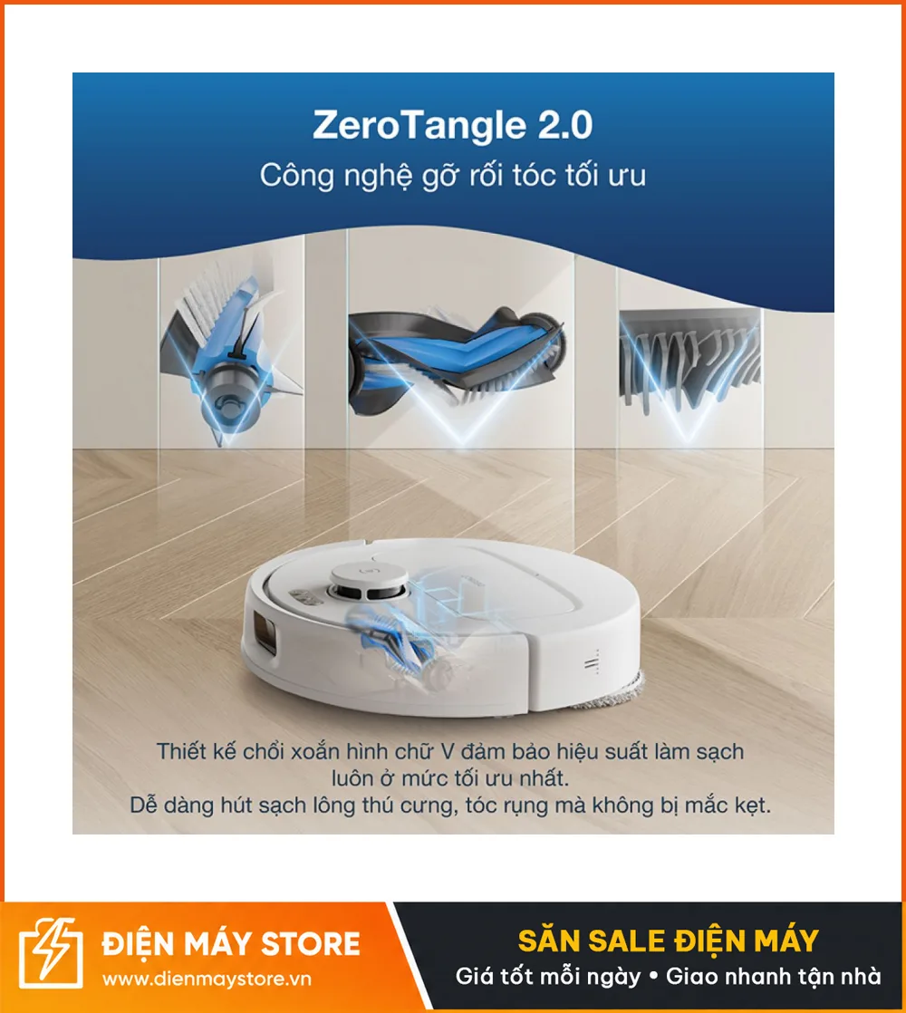 Ecovacs Deebot N30 Pro Omni Robot H&uacute;t Bụi Lau Nh&agrave; 2025
