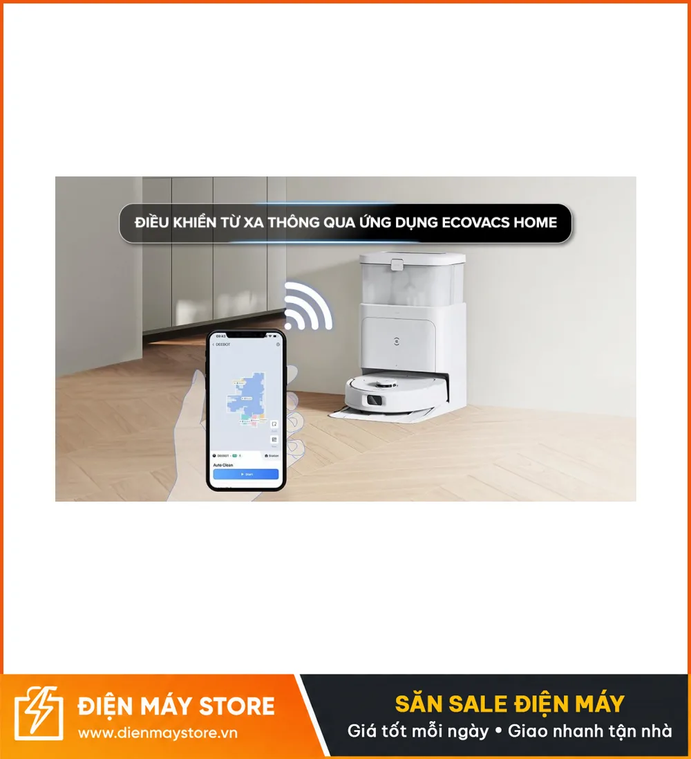 Ecovacs Deebot N30 Pro Omni Robot H&uacute;t Bụi Lau Nh&agrave; 2025