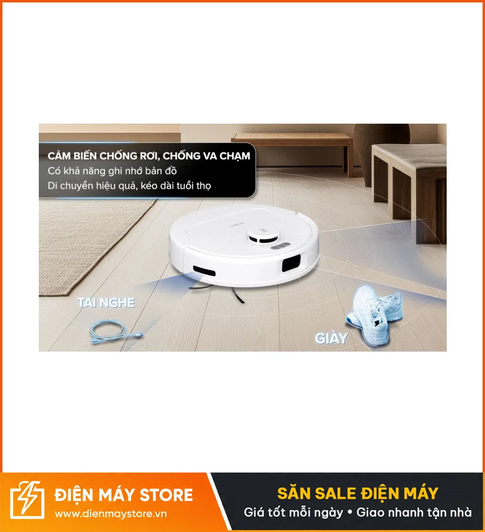 Ecovacs Deebot N30 Pro Omni Robot H&uacute;t Bụi Lau Nh&agrave; 2025