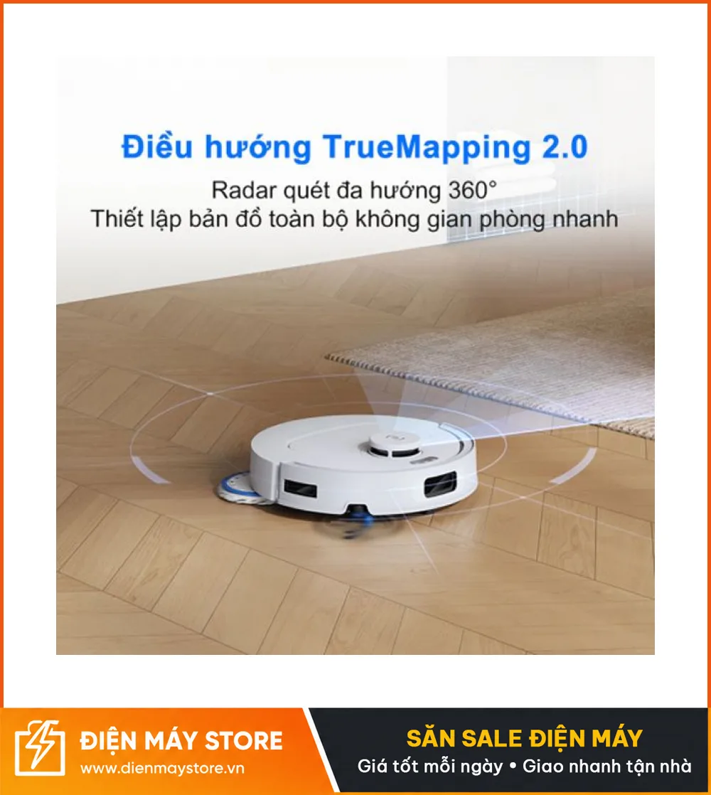Ecovacs T30C Gen 2 Robot H&uacute;t Bụi Lau Nh&agrave; Tự Động 2026