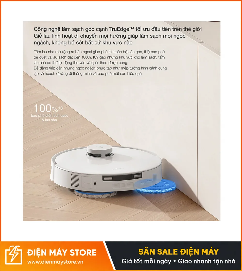Ecovacs T30E Pro Omni Robot H&uacute;t Bụi Lau Nh&agrave; Tự Động