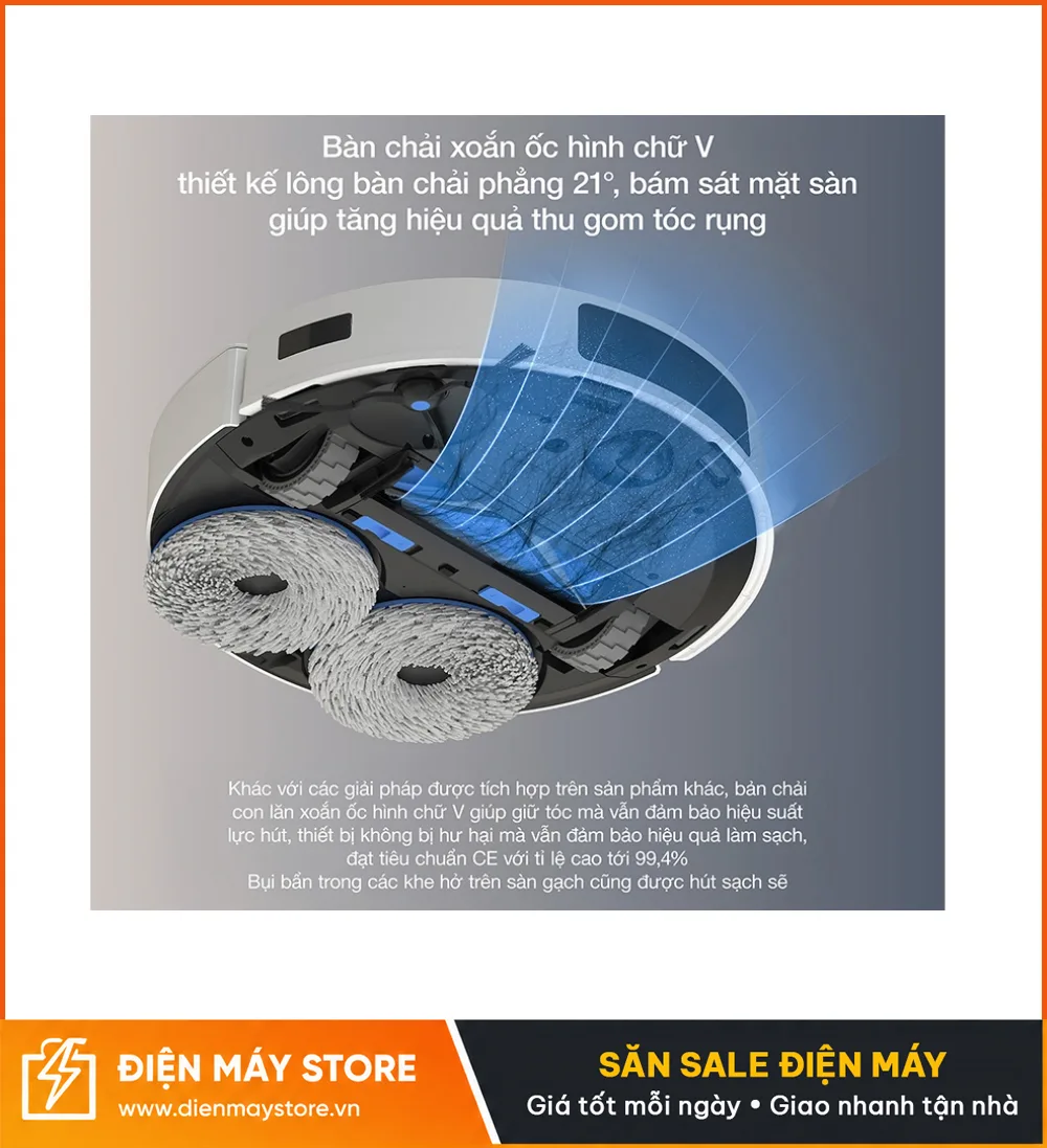 Ecovacs T30E Pro Omni Robot H&uacute;t Bụi Lau Nh&agrave; Tự Động