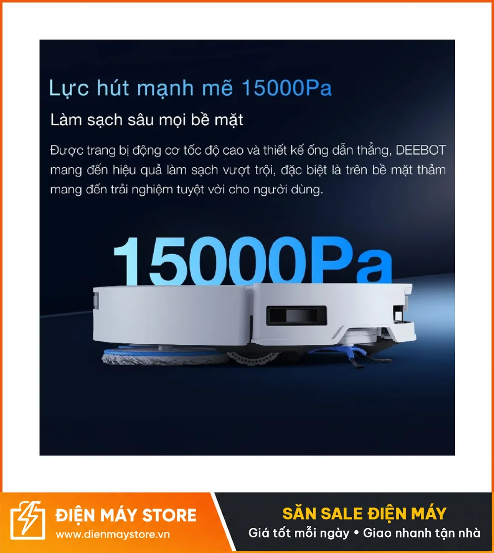 Ecovacs T50 Pro Omni Gen 3 Robot H&uacute;t Bụi Lau Nh&agrave; Tự Động