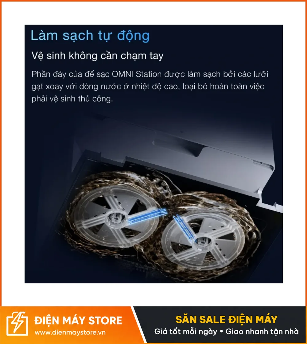 Ecovacs T50 Pro Omni Gen 3 Robot H&uacute;t Bụi Lau Nh&agrave; Tự Động