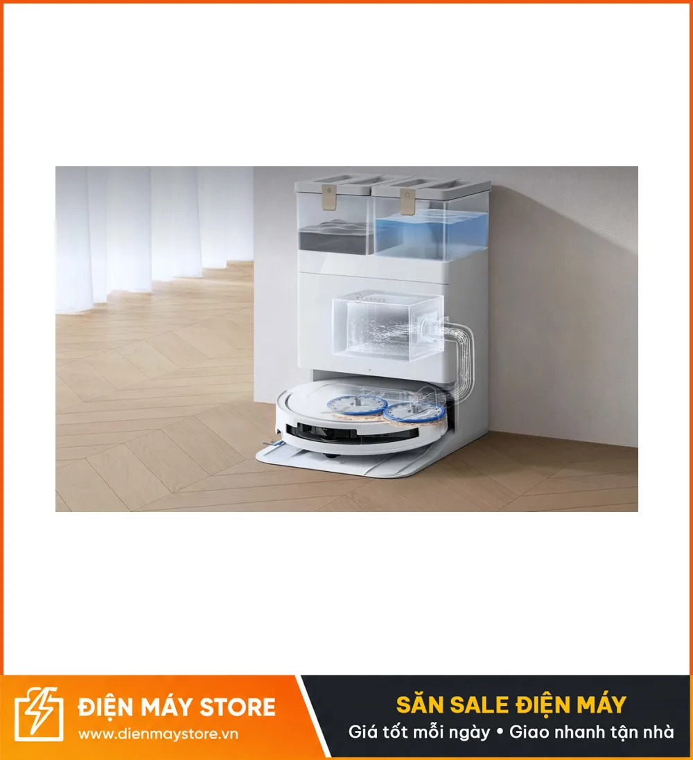 Ecovacs T50 Pro Omni Gen 3 Robot H&uacute;t Bụi Lau Nh&agrave; Tự Động