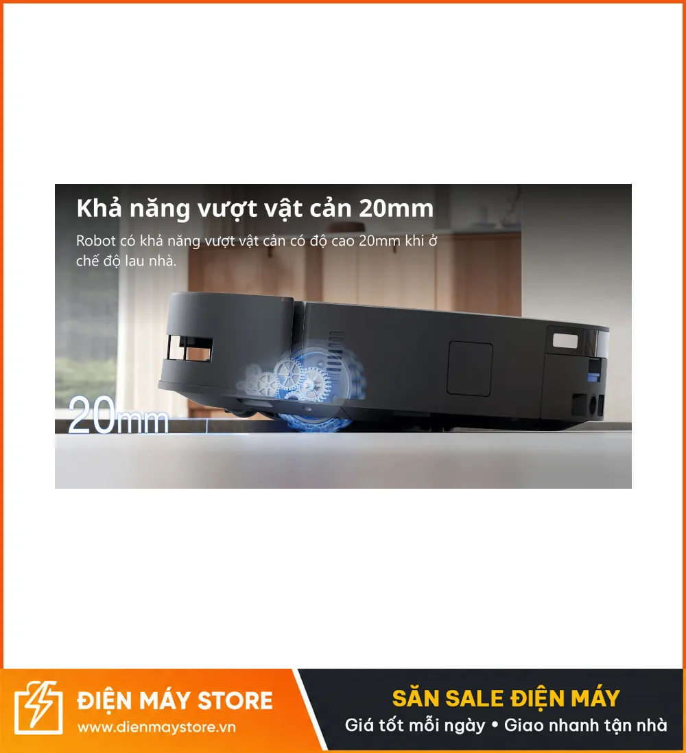 Ecovacs T80S Omni 2027 Robot H&uacute;t Bụi Lau Nh&agrave; Tự Động