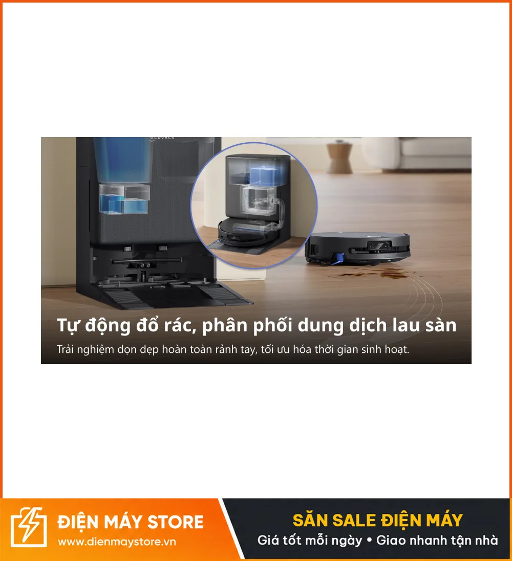 Ecovacs T90 Pro Omni Robot H&uacute;t Bụi Lau Nh&agrave; 2026