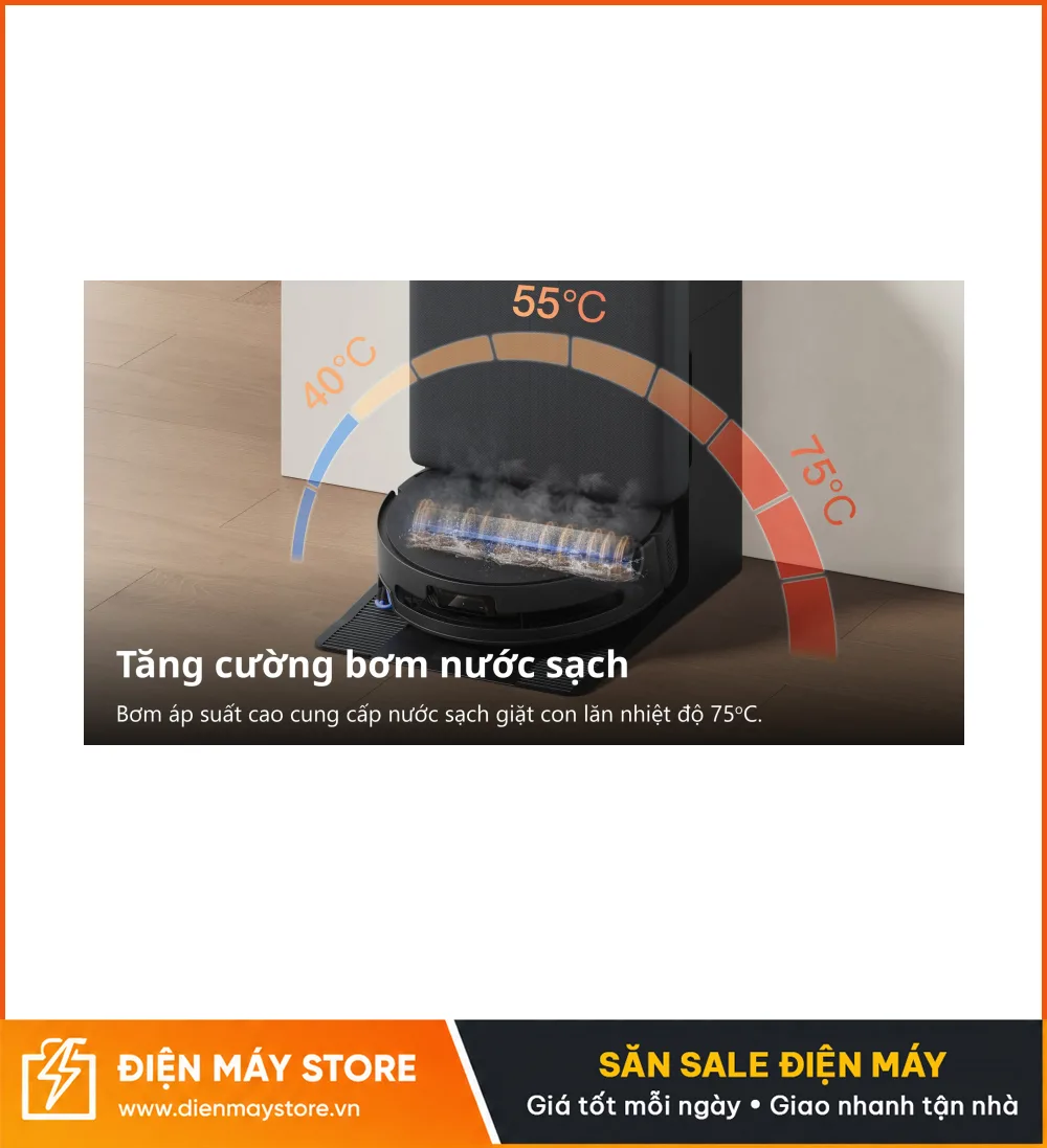 Ecovacs T90 Pro Omni Robot H&uacute;t Bụi Lau Nh&agrave; 2026