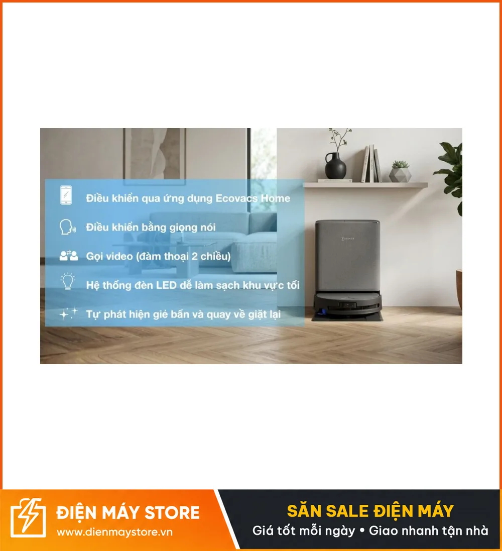 Ecovacs T90 Pro Omni Robot H&uacute;t Bụi Lau Nh&agrave; 2026