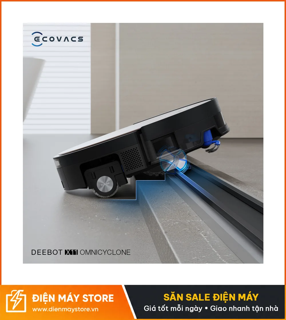 Ecovacs Deebot X11 OmniCyclone Robot H&uacute;t Bụi Lau Nh&agrave; Th&ocirc;ng Minh 2025