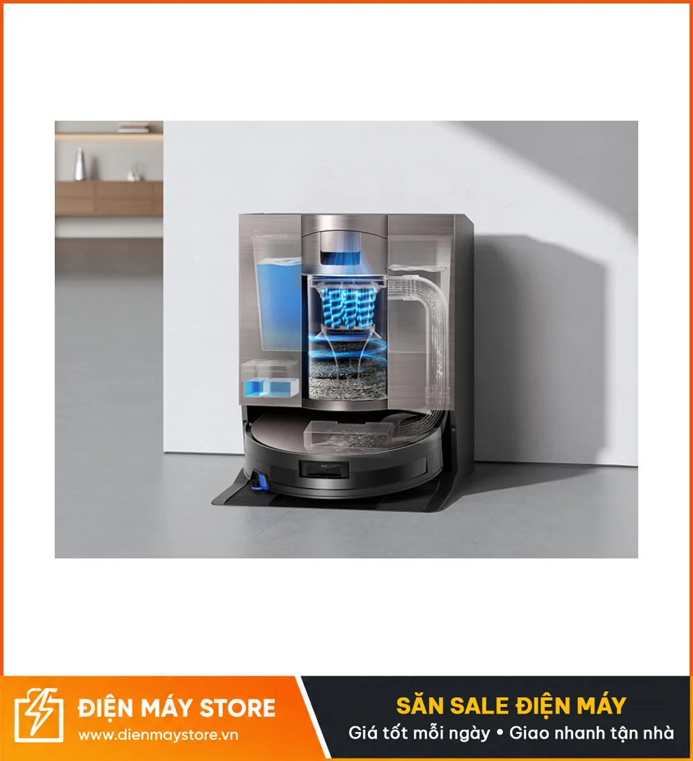 Ecovacs Deebot X11 OmniCyclone Robot H&uacute;t Bụi Lau Nh&agrave; Th&ocirc;ng Minh 2025