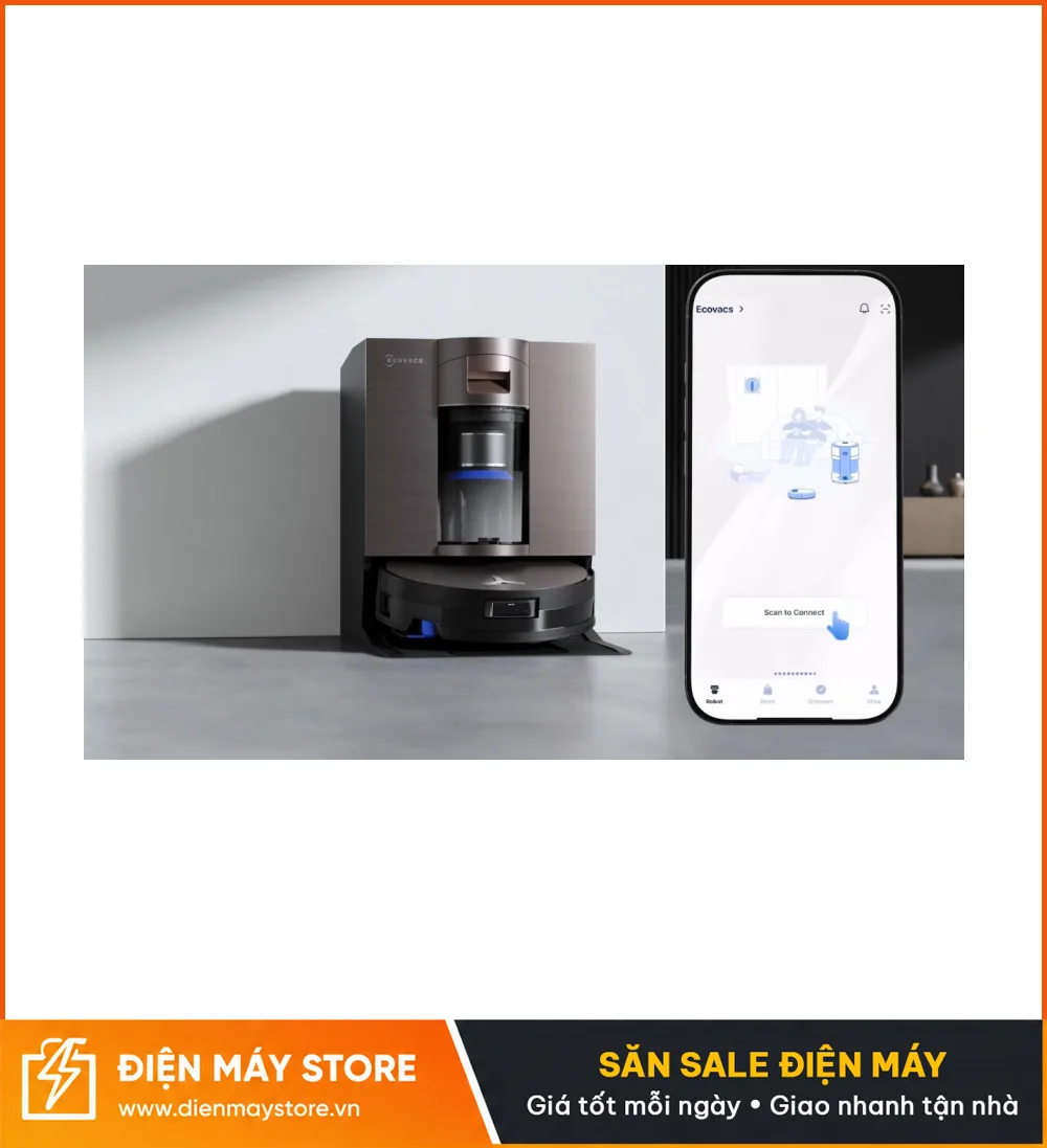 Ecovacs Deebot X11 OmniCyclone Robot H&uacute;t Bụi Lau Nh&agrave; Th&ocirc;ng Minh 2025