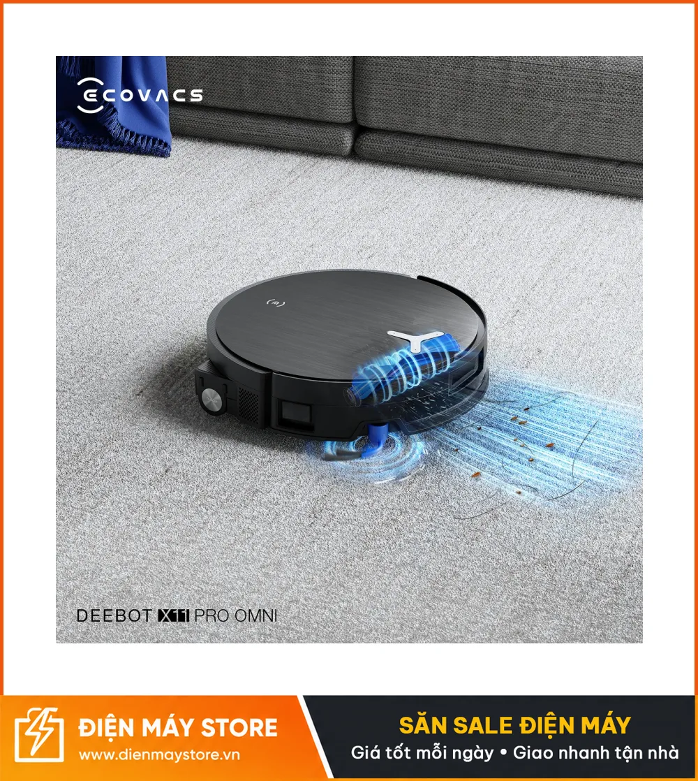 Ecovacs X11 Pro Omni Robot H&uacute;t Bụi Lau Nh&agrave; Th&ocirc;ng Minh 2025
