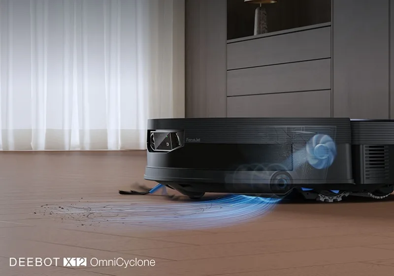 Ecovacs Deebot X12 OmniCyclone Robot H&uacute;t Bụi Lau Nh&agrave; Tự Động 2026
