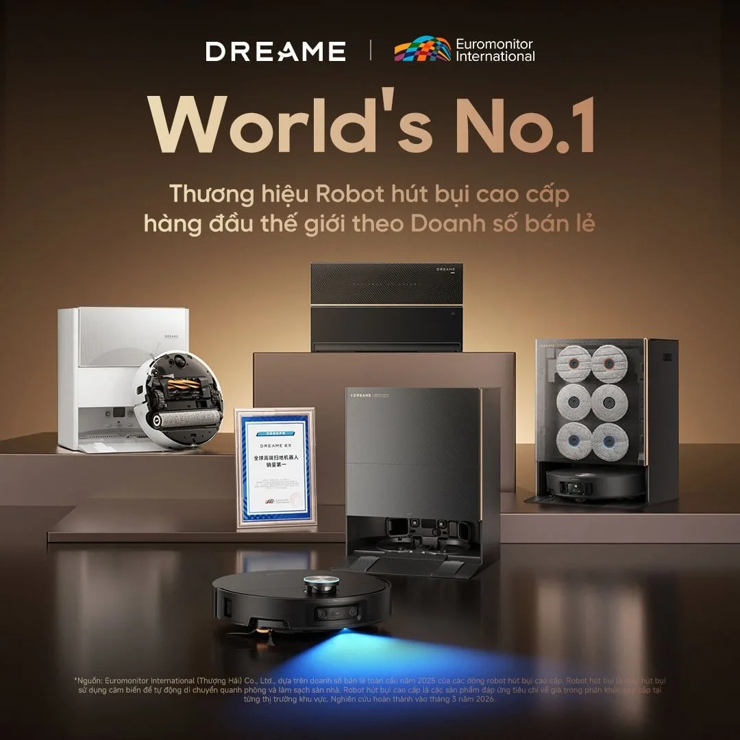 Robot h&uacute;t bụi lau nh&agrave; Dreame X60 Ultra